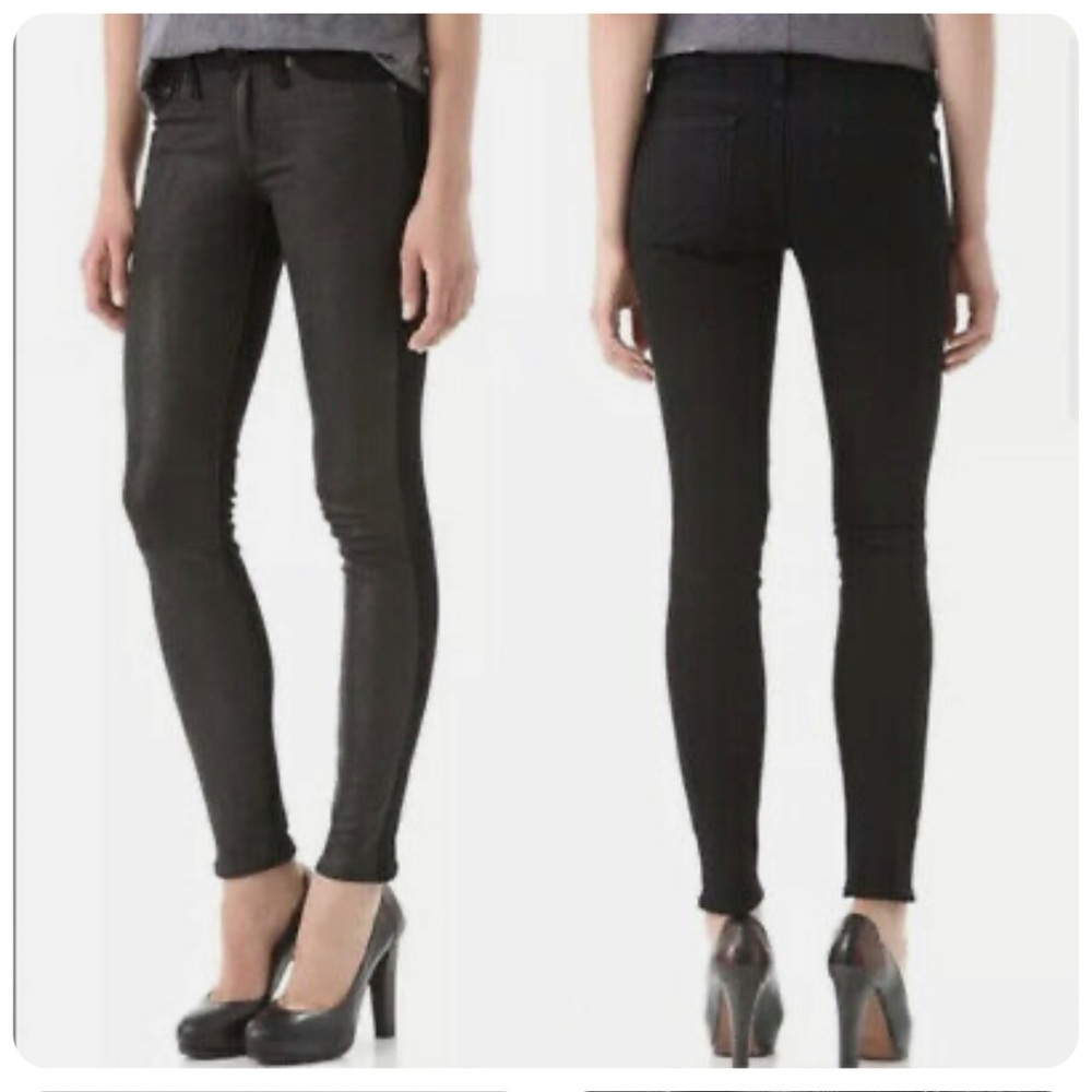 Rag & Bone leather front pant